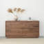 Commode d'appoint en noyer noir Simple Style