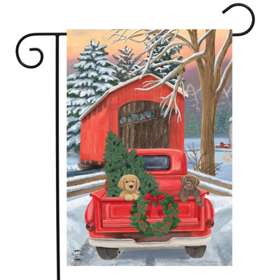 Drapeau de jardin d'hiver