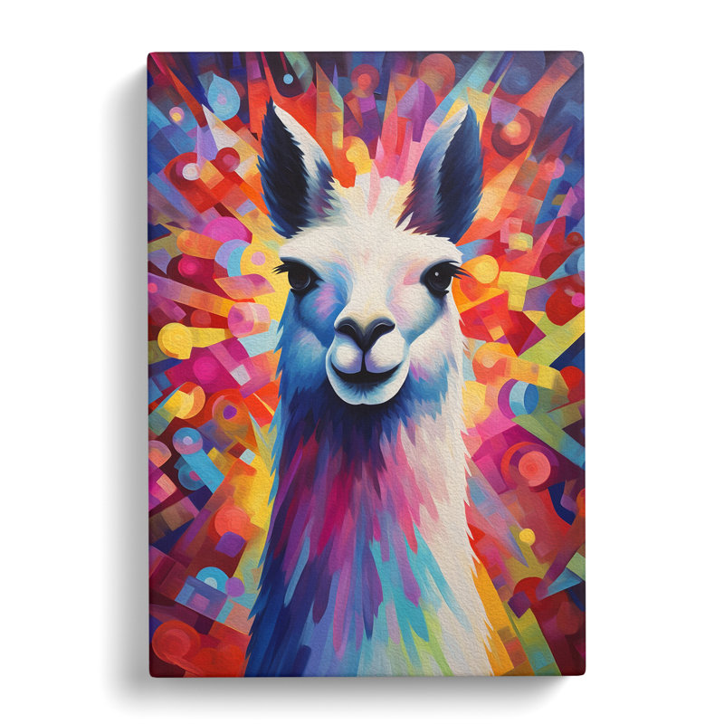 Llama Abstract No.2 - Wrapped Canvas, 76cm H x 50cm W x 3cm D