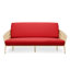 Housse pour canapé-lit réversible en tissu de polyester réversible avec fermeture à glissière 3 côtés-96484510-87758523