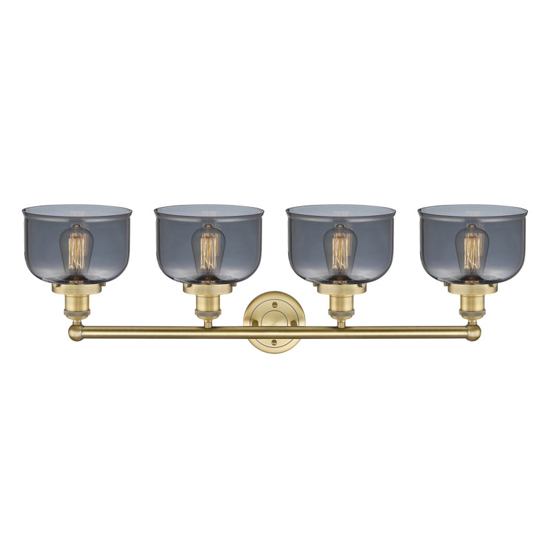 Annagene 4 - Light Dimmable Vanity Light, Plated Smoke, Brushed Brass