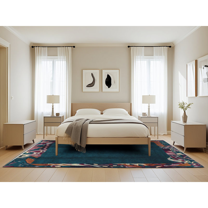 Miladinka Abstract Indoor Rug, Rectangle 5' x 8'