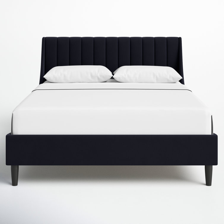 Helaina Upholstered Wingback Bed