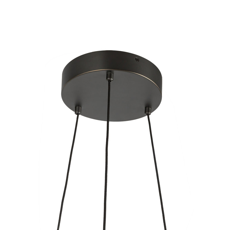 Lex 3 - Light LED Chandelier, Black