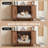 35.43'' Cat Litter Box Enclosure With Sliding Doors-875370728