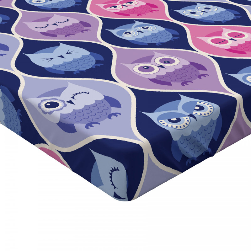 Microfiber Geometric Fitted Sheet, Full Fitted Sheet