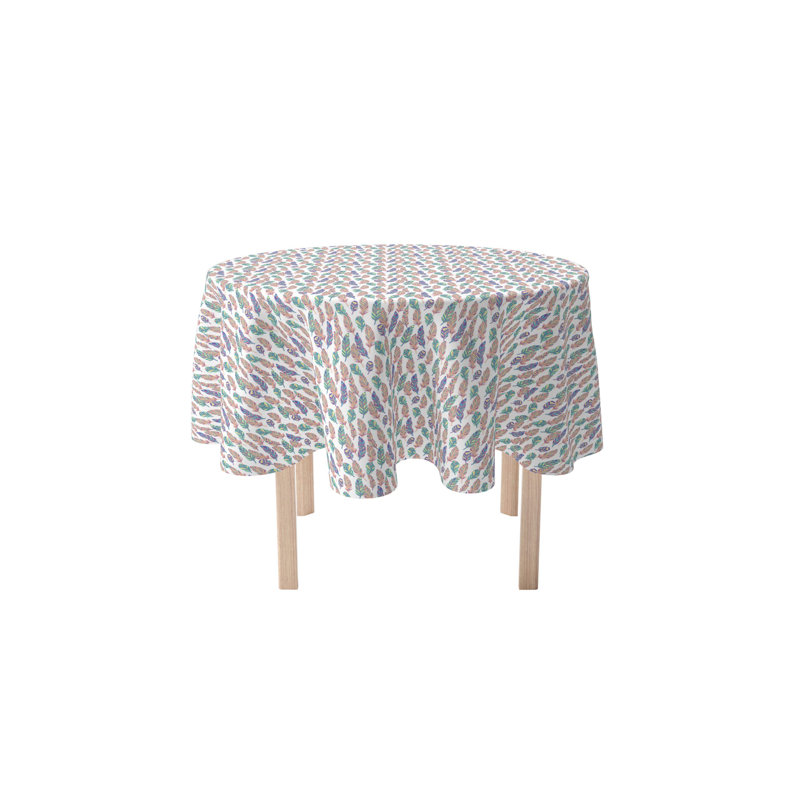 Round Cotton Twill Tablecloth