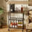 3-Tier Rolling Kitchen Cart With Locking Wheels, Multi-Functional Storage Cart For Microwave, Office, Living Room, And Bathroom Organization