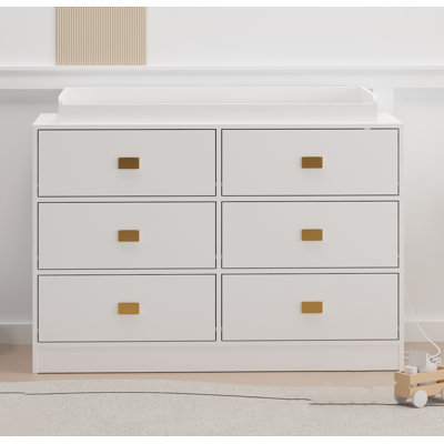 Baby Changing Table Dresser With 6 Drawers by Ebern Designs