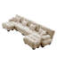 Canapé modulaire Free Combination, canapé en U pour le salon, canapé 4 places avec 2 repose-pieds, chenille-595190780