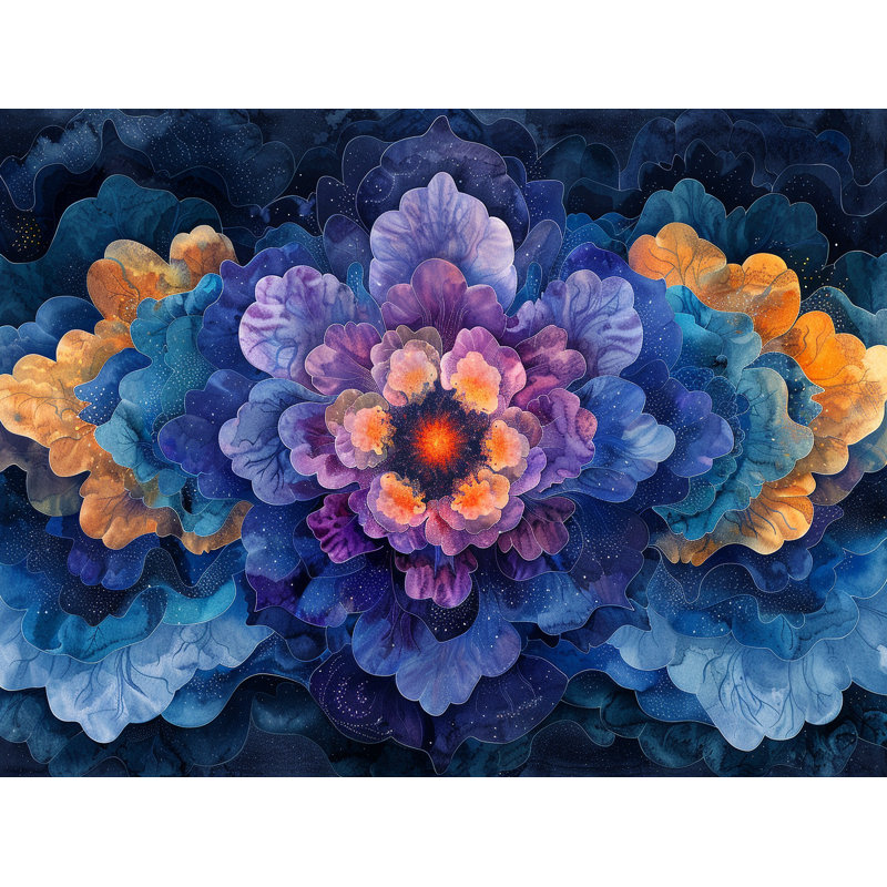 Tapis de bain Floral, L 17 po x L 24 po