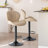 Swivel Adjustable Height Bar Stools, Leather Upholstered Counter Stools, Modern Pub Stool-26526374