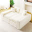 Velours blanc tortue multifonctionnel, tissu doux, confortable pour 4 personnes, convient aux petits espaces