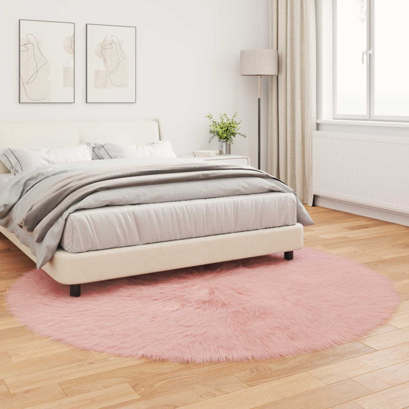 Solid Colour Standard Area Rug, Round 160cm