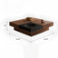 Solid Coffee Table with Storage