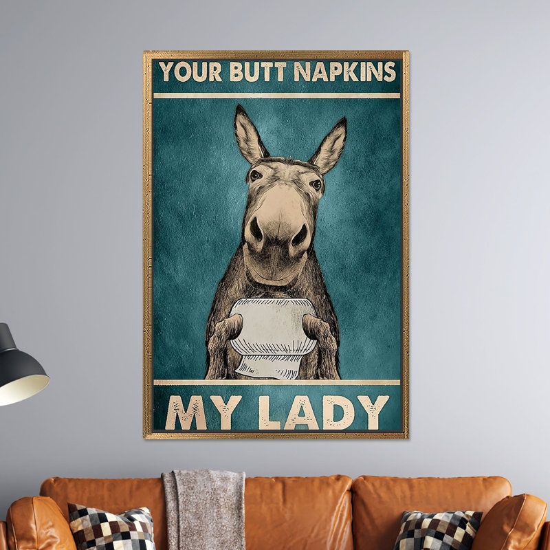 Reproduction sur toile: "Your Buck Napkins My Lady", art mural rétro 1P, H: 43,4 po x l: 31,6 po