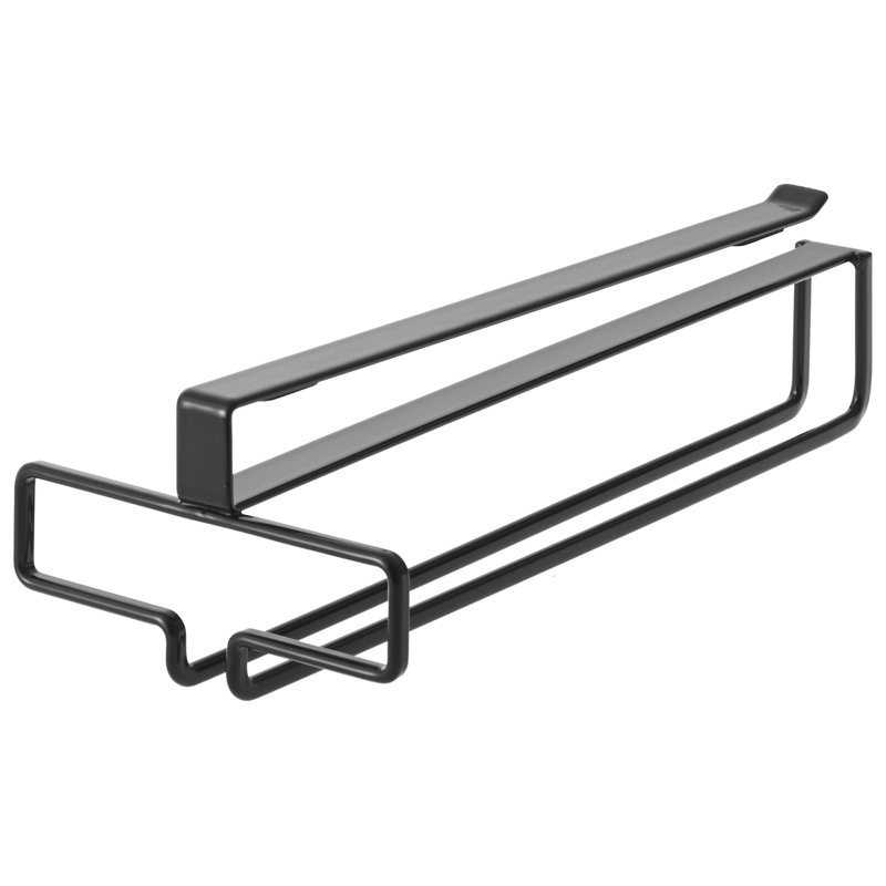 Tower Hanging Wine Glass Rack, Noir