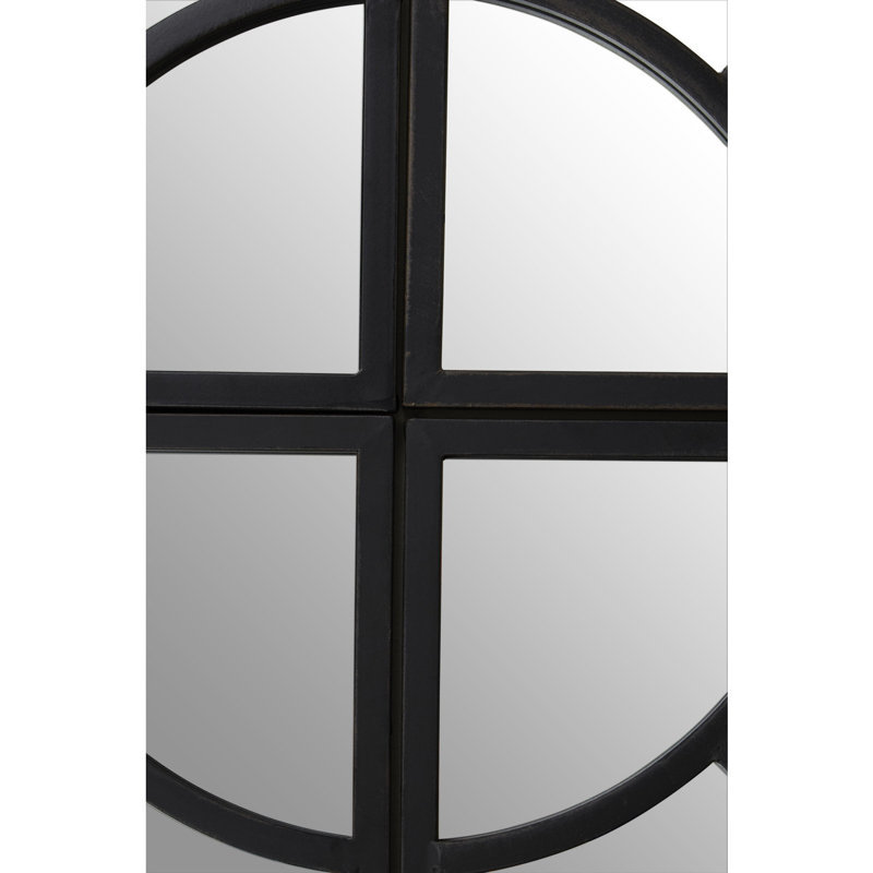 Bysshe Solid Wood Flat Wall Mirror