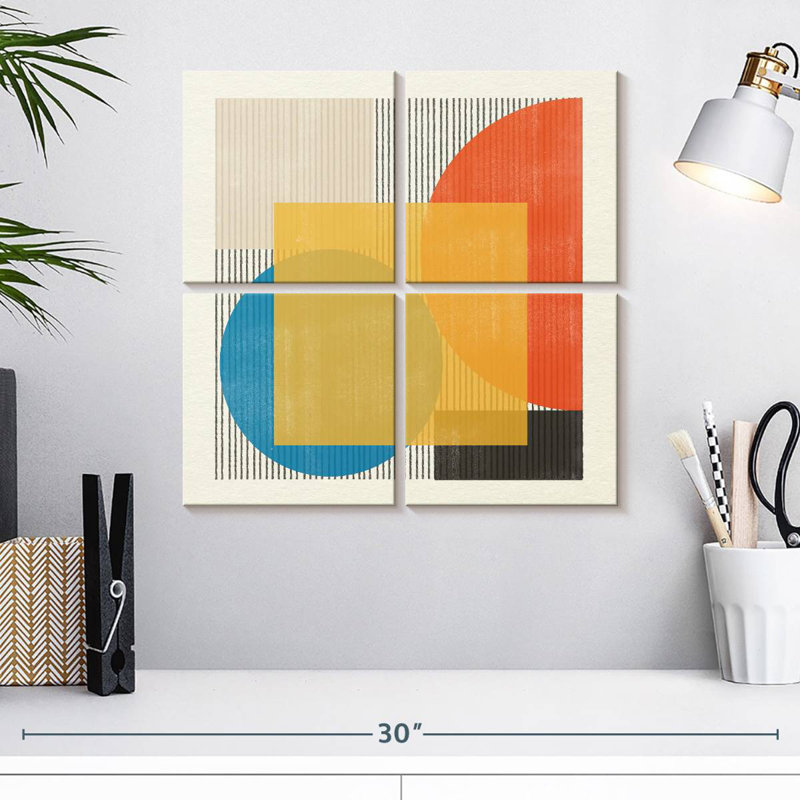 Midcentury Modern Object No 2, 18" H x 18" W