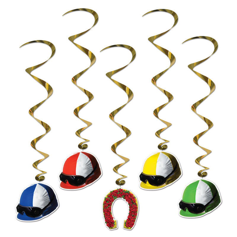 Tourbillons de casques Jockey - 3 pi 1 po - paquet de 6