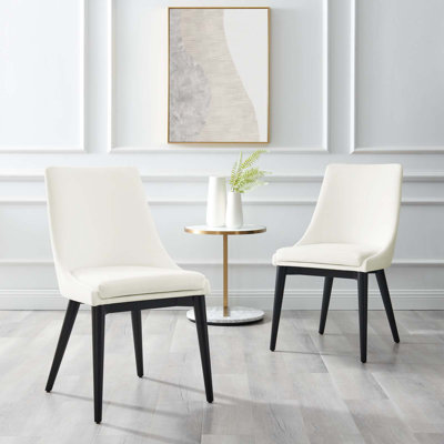 Modway Viscount Accent Performance Velvet Dining Chairs -  EEI-5816-WHI