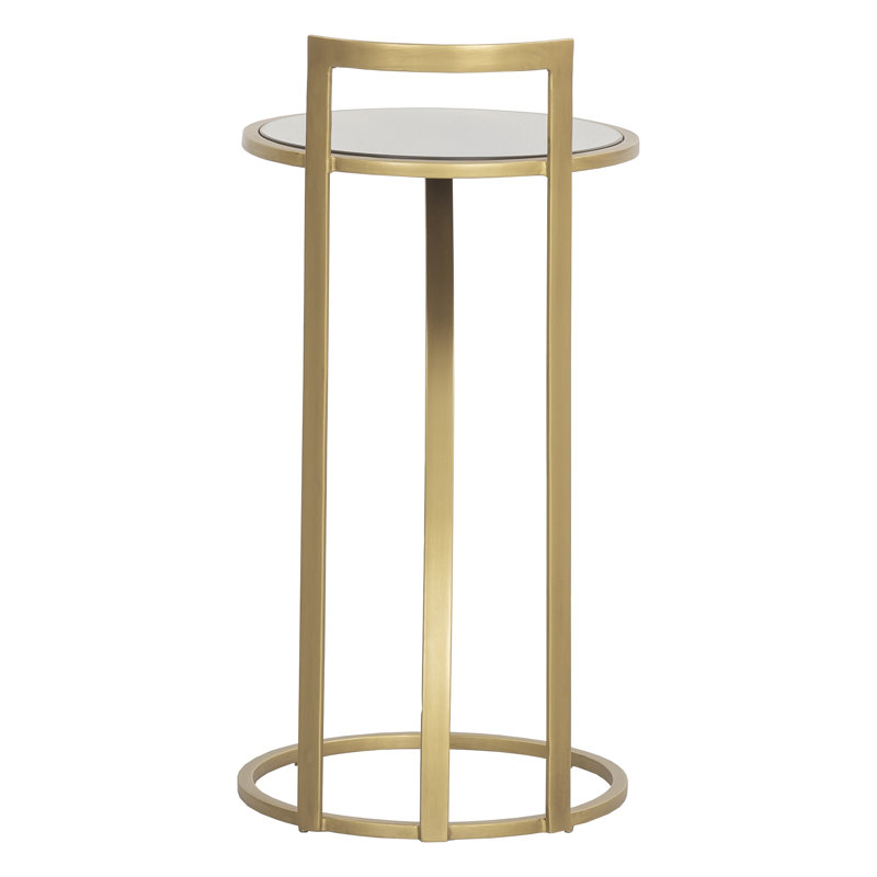 Sundries Glass Frame End Table