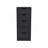 Dresser Kamran, Five Drawers Narrow, Black Wengue Finish-1493235703
