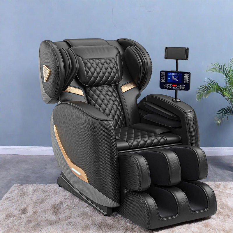 Fauteuils de massage modernes inclinables, position zéro gravité, cuir PU, structure en métal pour la maison