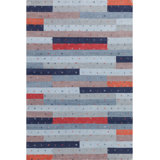 Block Wool Striped Area Rug
