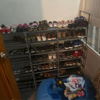 Rebrilliant 58 Pairs Large Shoe Rack Shoe Shelf Boots Shoe