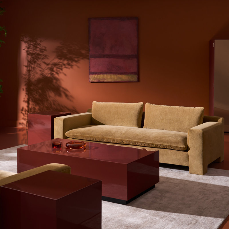 Devon 84" Sofa Camel, 26.5" H x 84" W x 39.75" D