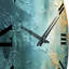 Horloge murale Teal Oasis III-1377926443