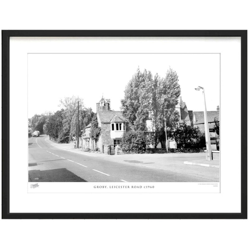 Groby, Leicester Road C1960 - Single Picture Frame Print, 48.4cm H x 63.6cm W x 2.3cm D