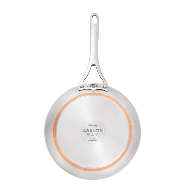 Anolon Nouvelle Copper Stainless Steel Cookware Set, 10-Piece
