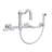 Acqui Wall Mount Bridge Kitchen Faucet With Sidespray And Column Spout-53640804-61013905