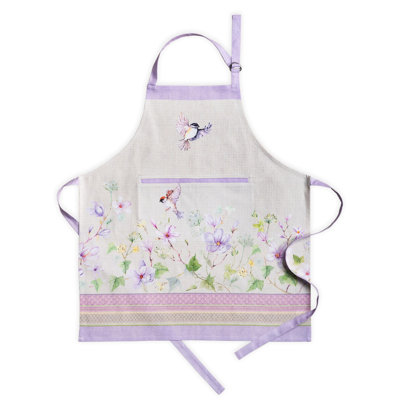 Maison d'Hermine Magnolia Mornings 100% Cotton Apron - 27.5" x 31.5"