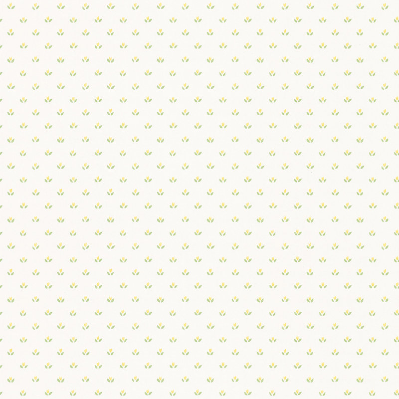 Heffron Matte Paste the Wall Wallpaper Roll, White/Yellow