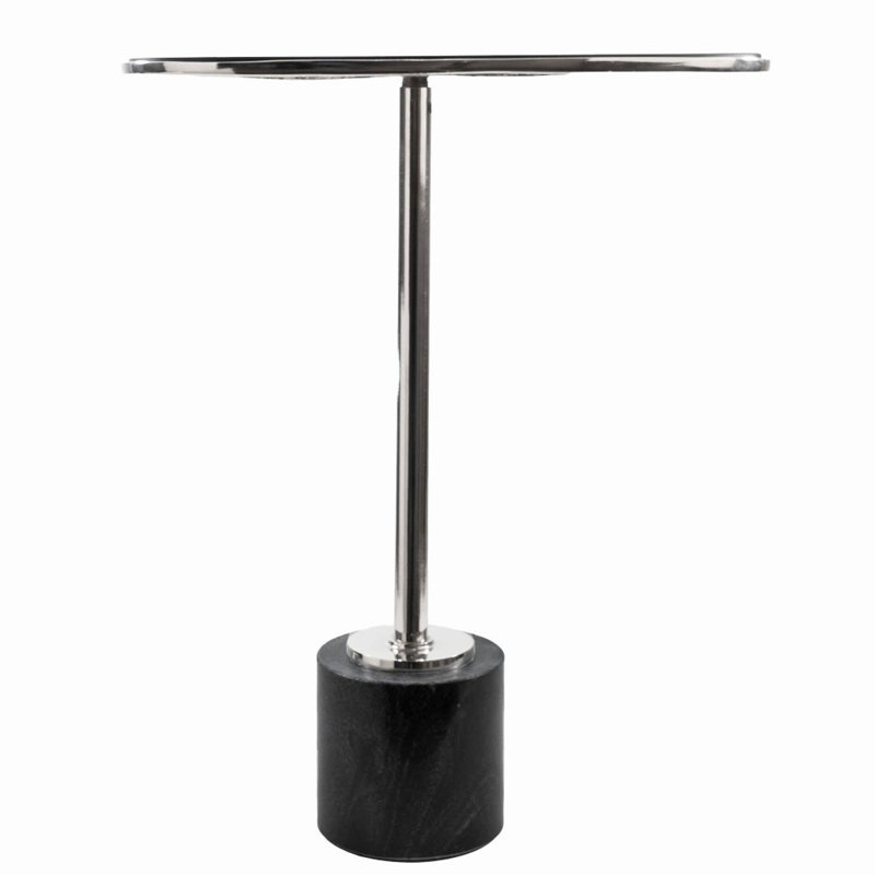 Moderna Marble And Glass End Table