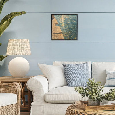Sunlit Pool Reflection Framed Giclee, design by Walker Noble