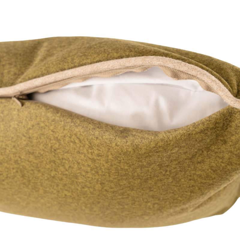 Oreiller en duvet Qiviut Green 20x20, Vert, Carré 20 po, Mélange de duvet