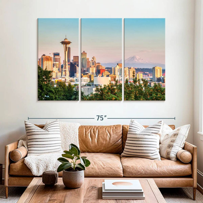 Paysage urbain Sirci Seattle, H 42 po x l 65 po