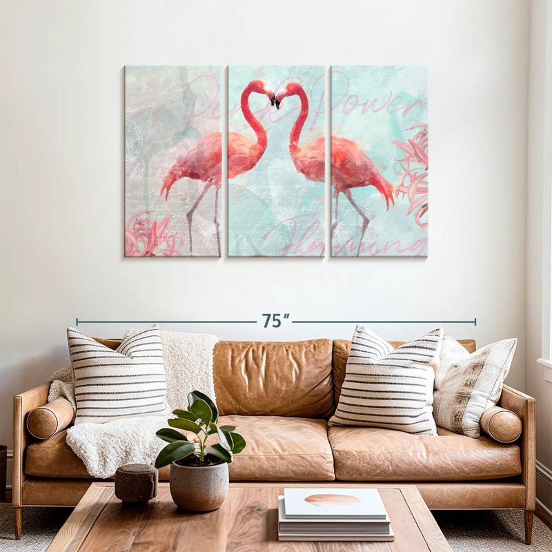 Brampt Flamingo Power, 36" H x 57" W