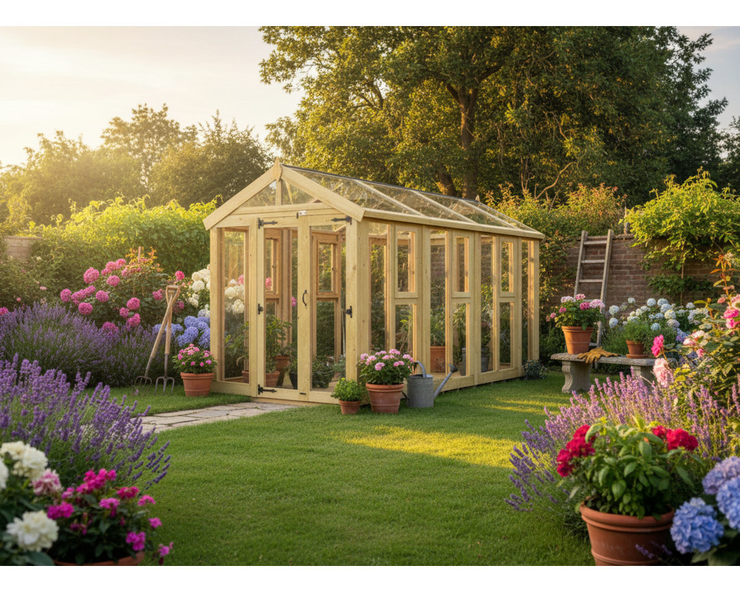 6x14 Glass Green House
