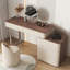 Coiffeuse avec miroir lumineux, 5 tiroirs, 1 chaise