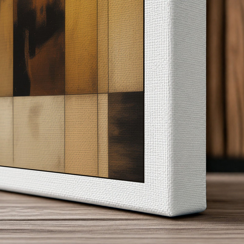 Earth Panels Minimalist - Wrapped Canvas, 36x24 - 91.4 x 61.0 cm, White Border