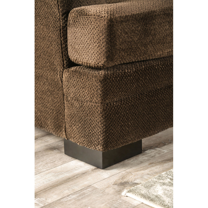 Causeuse en chenille de 70 po Alberta, Brun