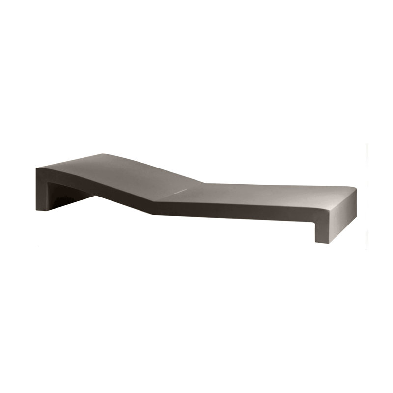 Jut 78.75" Long Single Chaise, Taupe