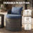 3 Pieces Outdoor Conversation Sets With Cushion, Cambelle 2-Person Outdoor Rattan Seating Group-115751182
