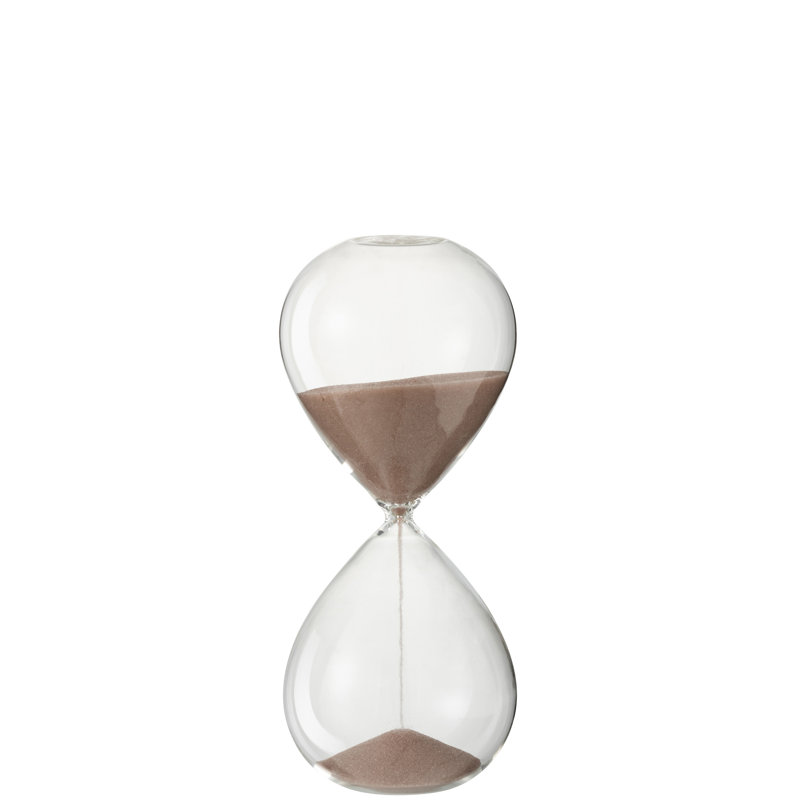 Hankison Glass Abstract Hourglass Decorative Object