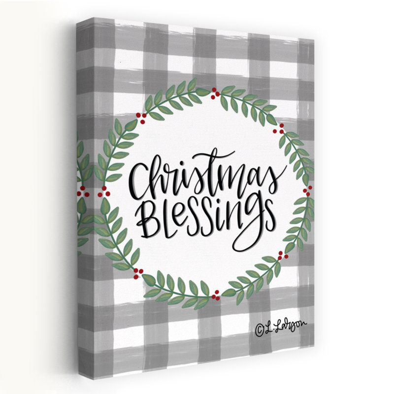 Christmas Blessings, art contemporain, H 36 po x l 24 po